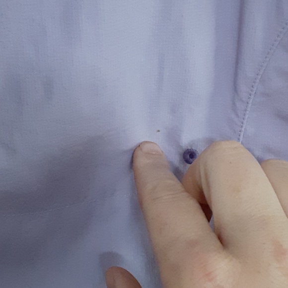 Lilac Columbia fishing hiking top M - Picture 3 of 9